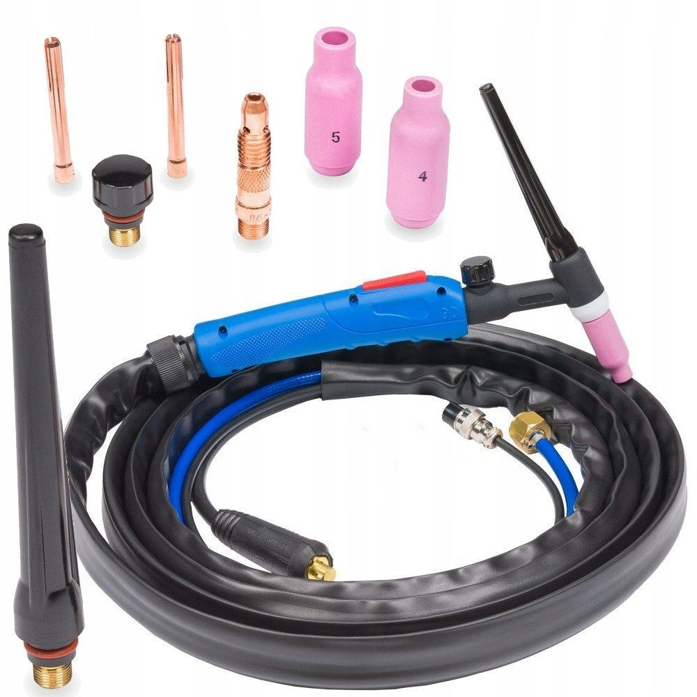 WELDING TORCH TIG-17V-35 LENGTH 4M CONNECTOR 35/50 POWERMAT Assortment TIG welding torch