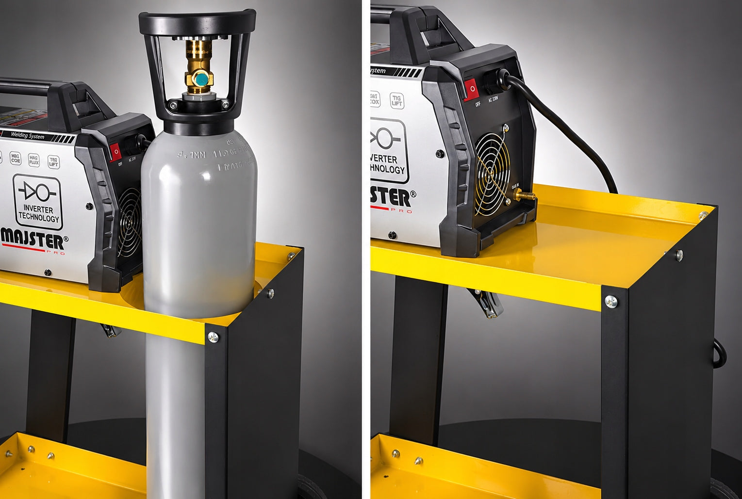 WELDING TROLLEY FOR MIG flux MAJSTER PRO MP0185 WELDING MACHINES Adjustable + - Manufacturer code MP0185