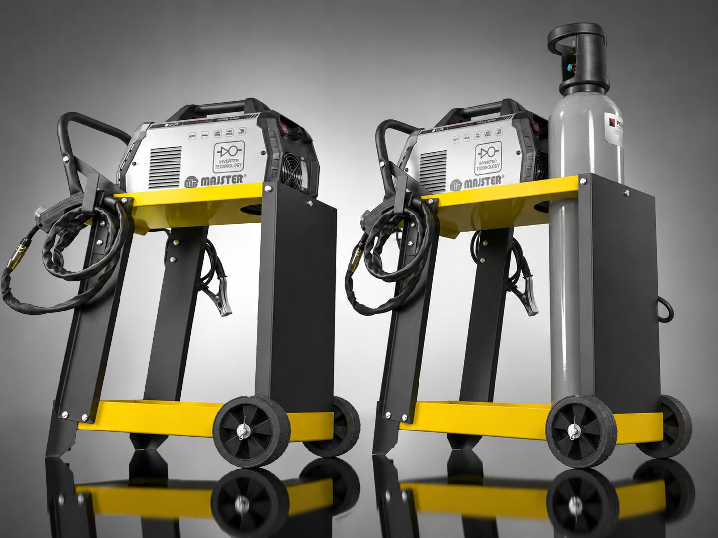 WELDING TROLLEY FOR MIG flux MAJSTER PRO MP0185 WELDING MACHINES Adjustable + - Packaging status original
