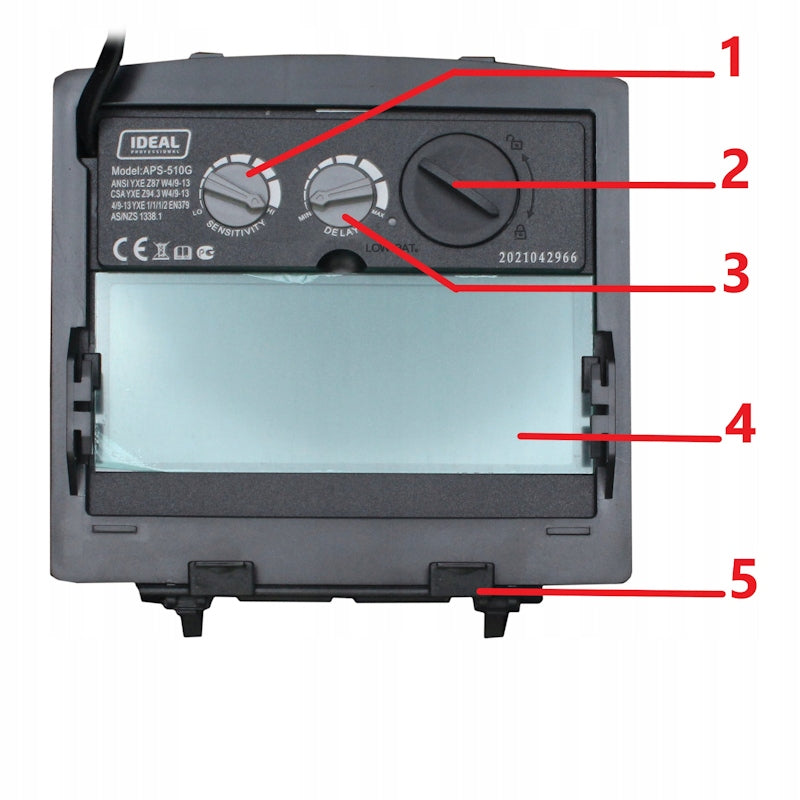WELDING VISOR SELF-TINTING MASK LCD Brand IDEAL