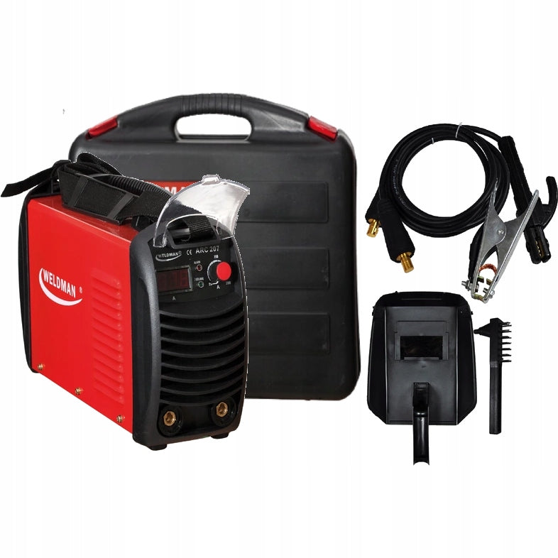 Inverter-Schweißgerät Weldman ARC-207, 230 V, mit Akku und Ladegerät 