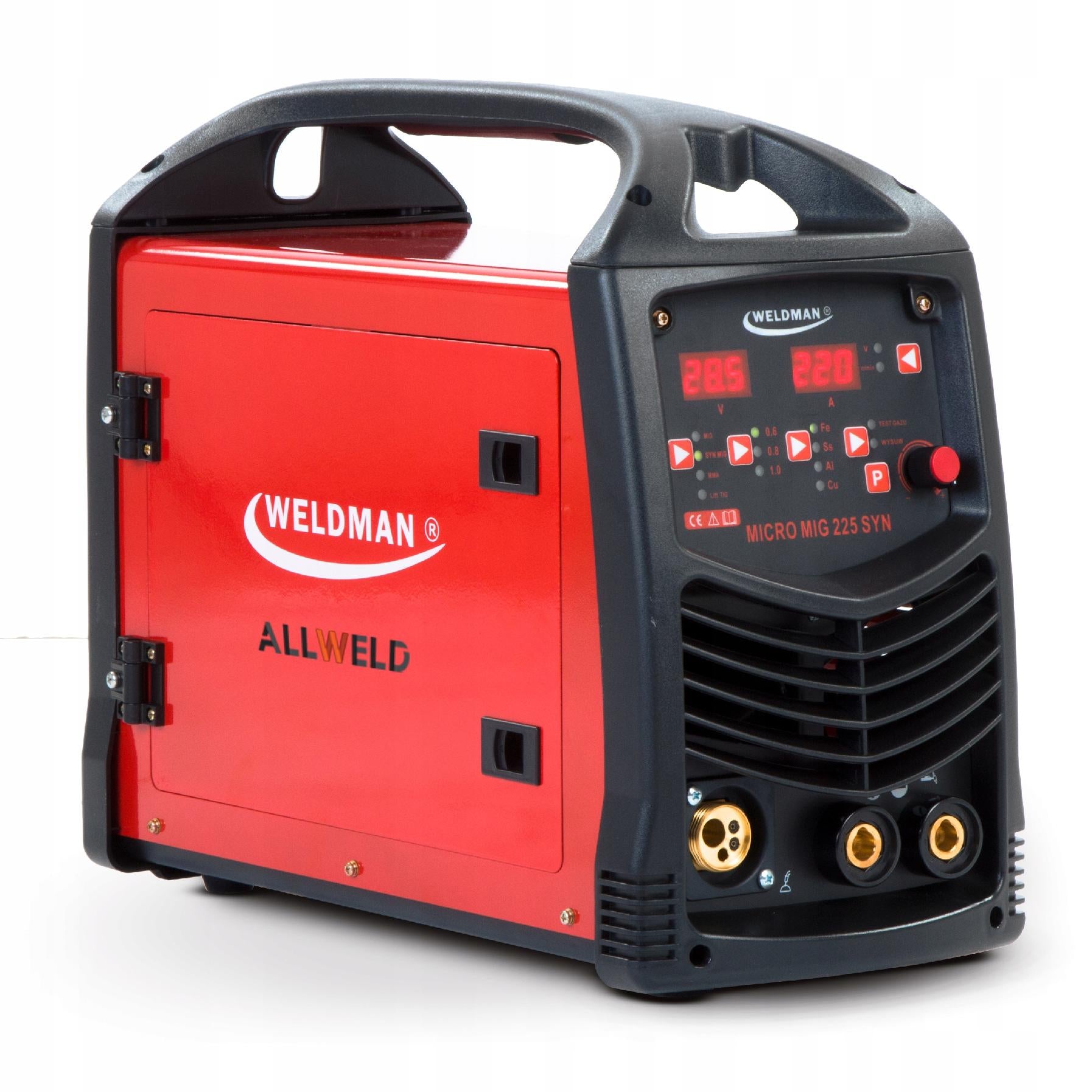 WELDMAN MICRO MIG 225 SYNERGY MMA TIG IGBT 230V 220A 3IN1 MIGOMAT WELDING MACHINE Manufacturer code 103 107 #ZESTAW2AK