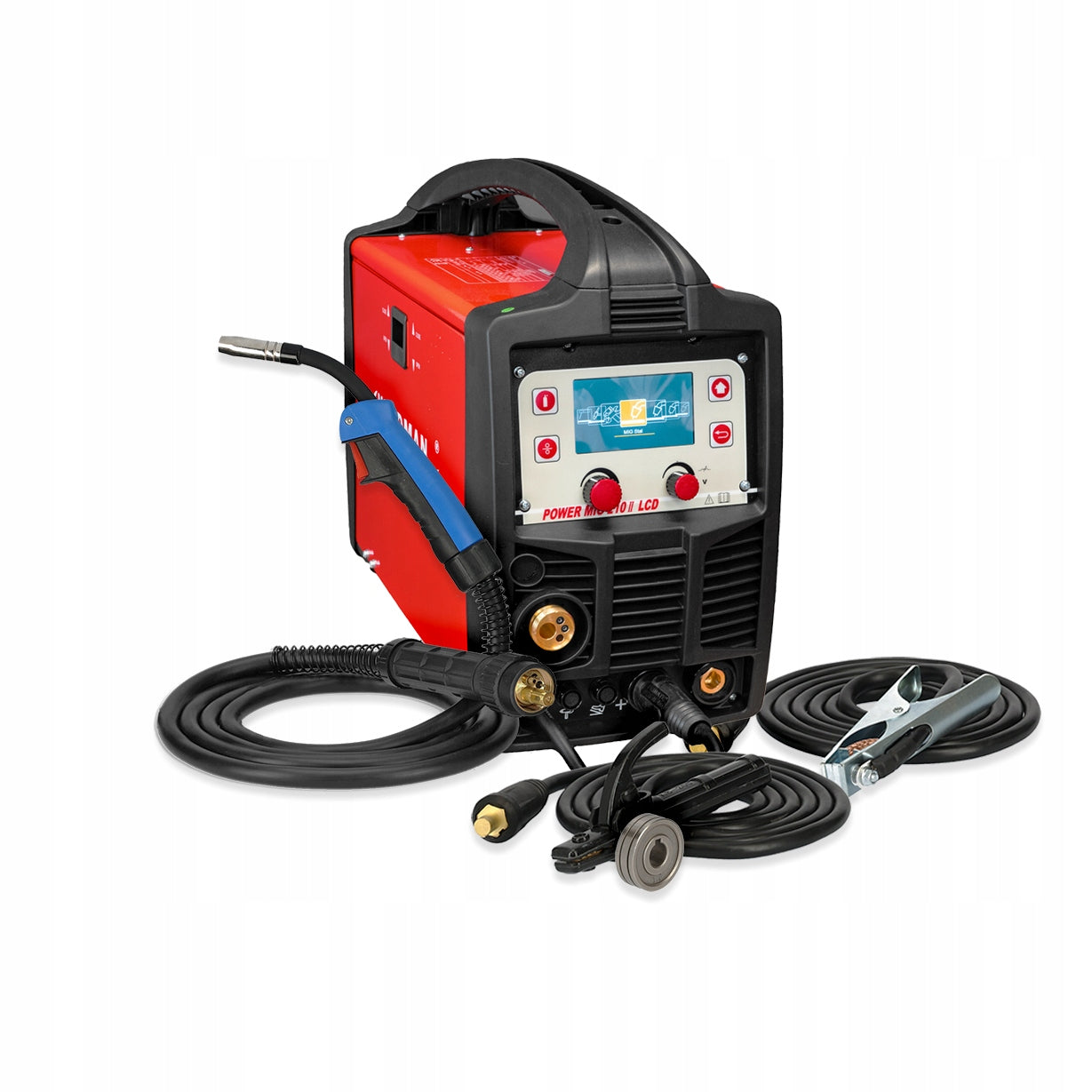 WELDMAN inverter welding machine MIGOMAT MIG MAG TIG MMA 230V synergy Set Brand Weldman