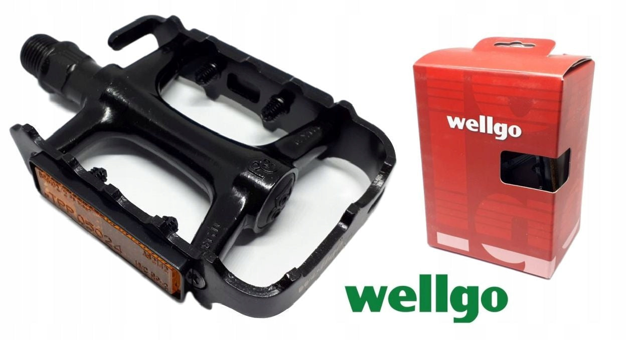 WELLGO M-248DU bicycle pedals, aluminum, BLACK Brand Wellgo