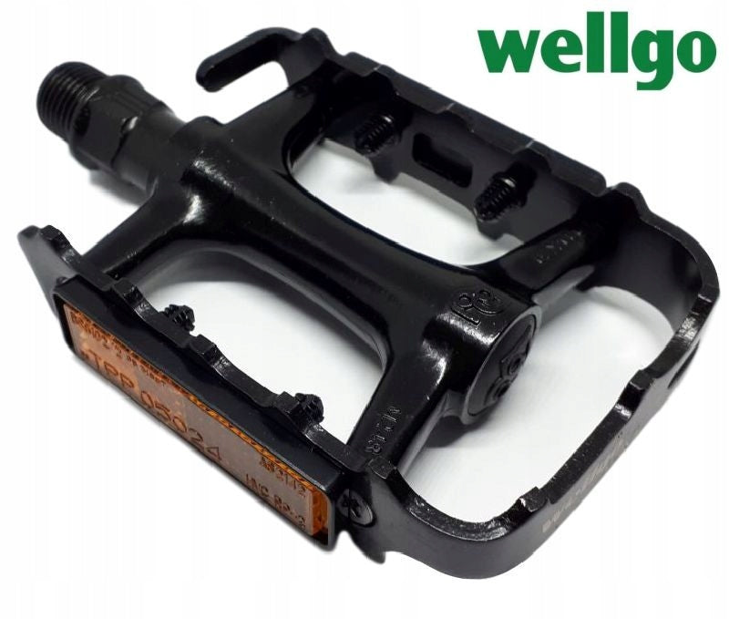 WELLGO M-248DU bicycle pedals, aluminum, BLACK Color black