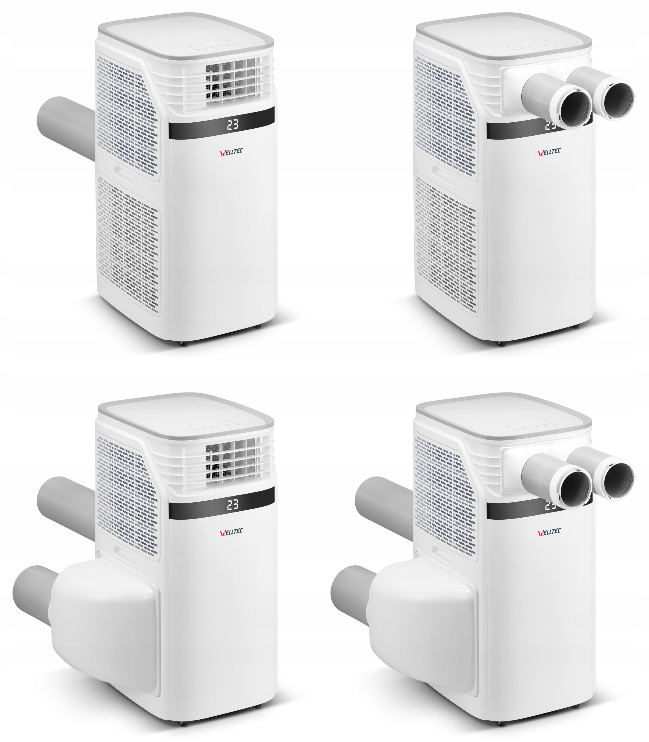 WELLTEC ACW22 ULTRA - PORTABLE AIR CONDITIONER 3in1 | 6,5kW | WiFi | WITH PLENUM Dominant color white