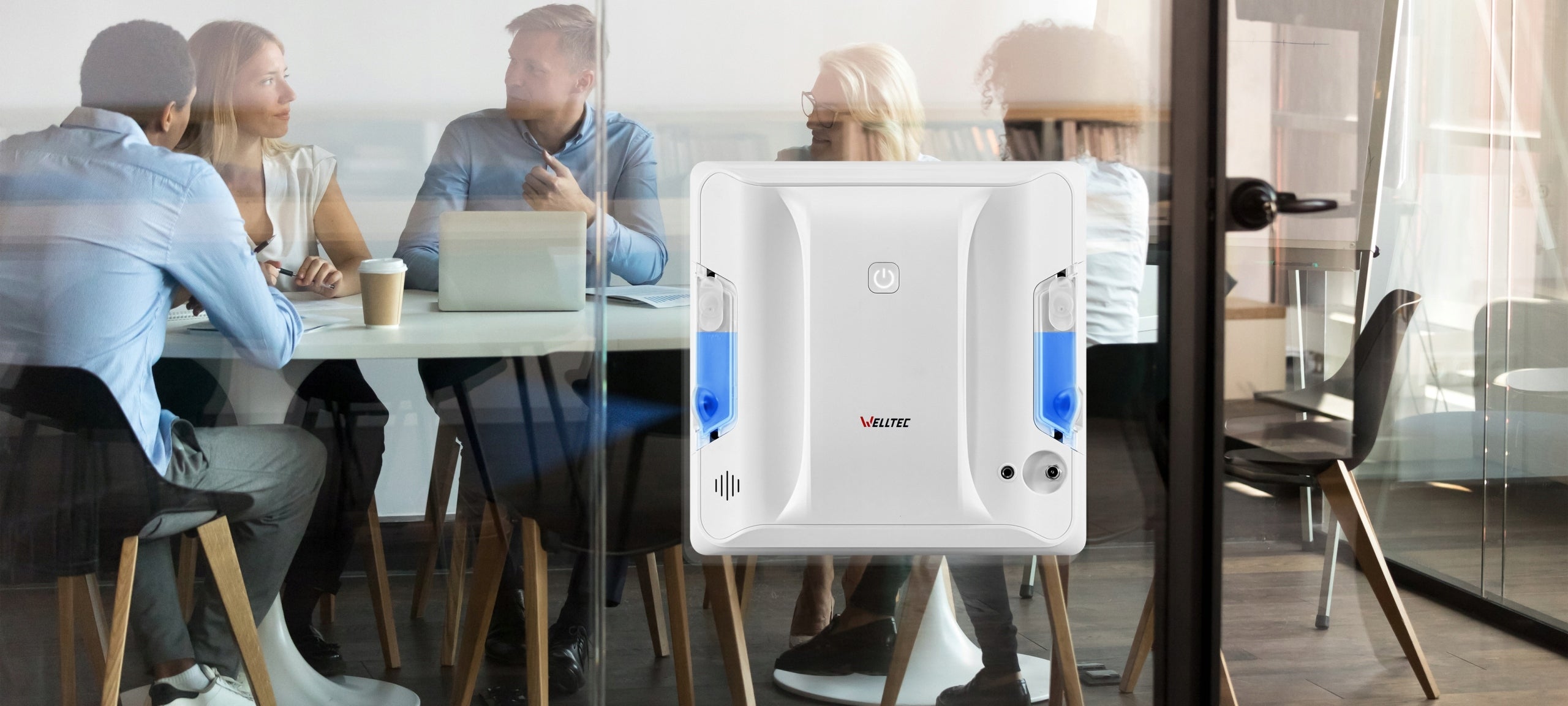 WELLTEC RX4 PRO - WINDOW CLEANER | 4000Pa | WIFI | REMOTE CONTROL + ACCESSORIES Type window washer