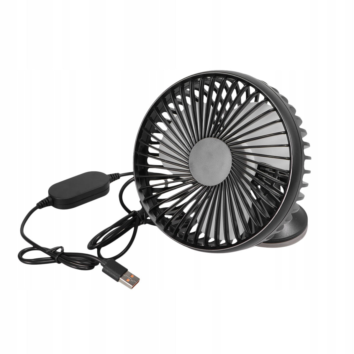 WENTYLATOR DO AUTA 12/24V CZARNY, MOCNY WIATR NA DESKĘ ROZDZIELCZĄ Power 1 W