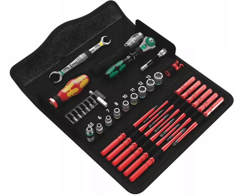 WERA KRAFTFORM COMPACT SET IN 1 SCREWDRIVERS, 1/4 INCH RATCHET