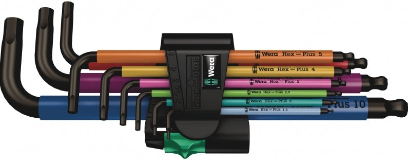 WERA keys Hex-Plus Multicolour 950/9 Allen 9 pieces Brand Wera