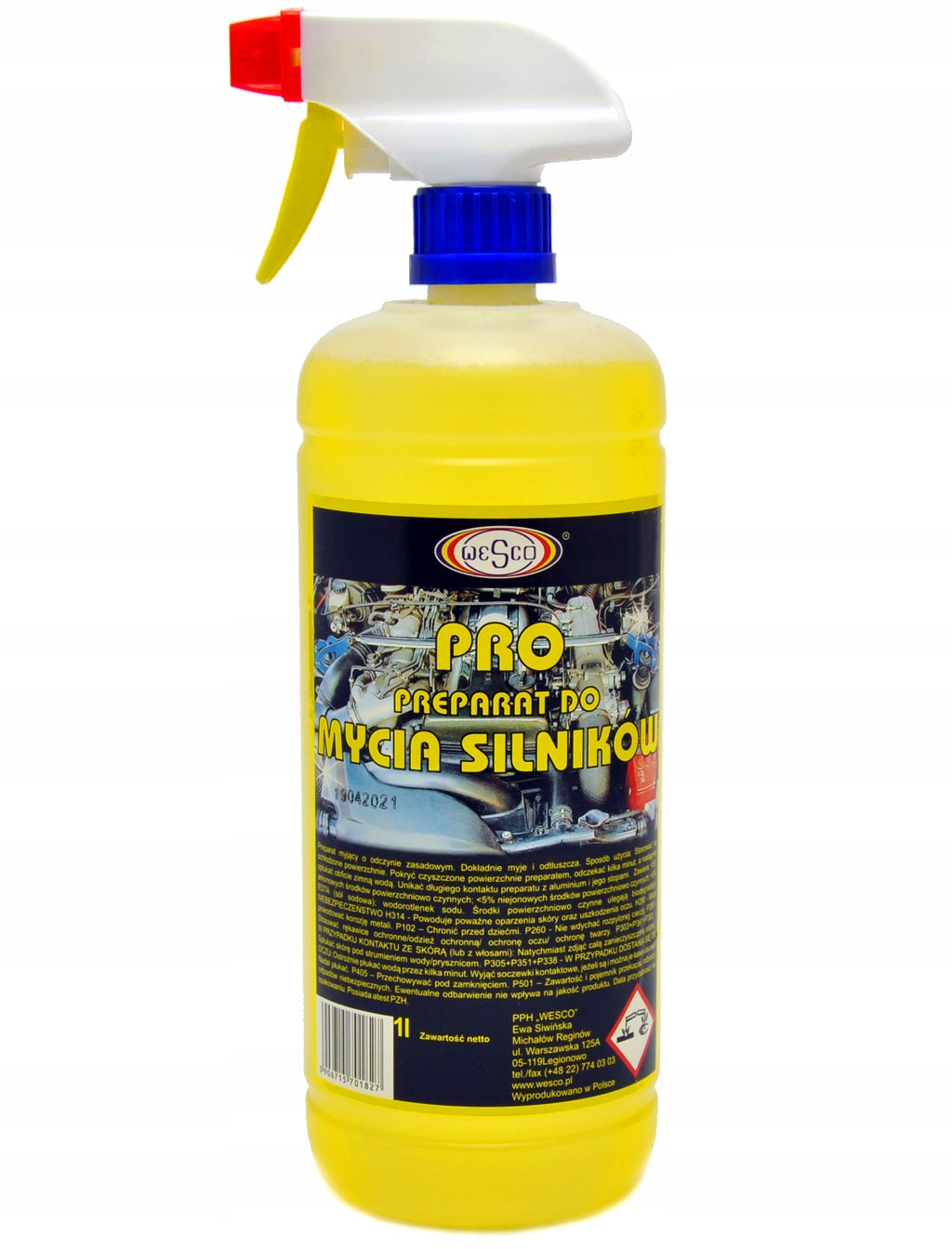 WESCO PRO liquid engine cleaner POWERFUL 1L