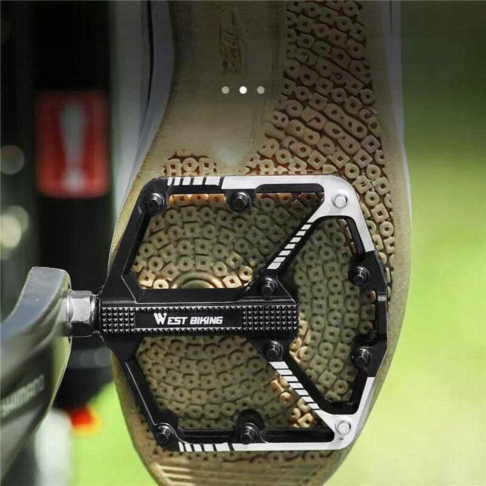 WEST BIKING MTB Pedals Ultra Lightweight Platform 9/16 Aluminum Anti-Slip Manufacturer code HO-0357A1-RG