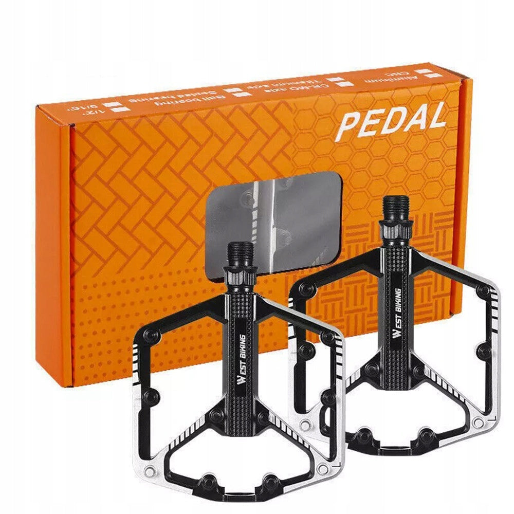 WEST BIKING MTB Pedals Ultra Lightweight Platform 9/16 Aluminum Anti-Slip