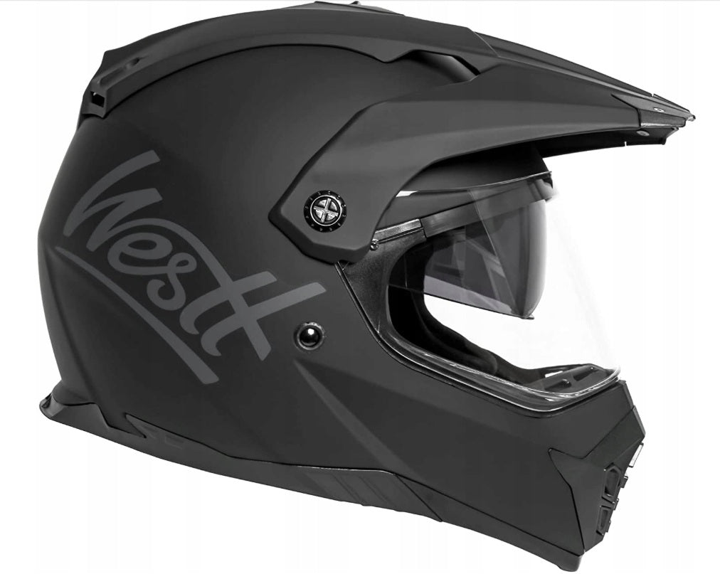 WESTT CROSS X MOTORCYCLE HELMET SIZE M BLACK Manufacturer's catalog number W-004B