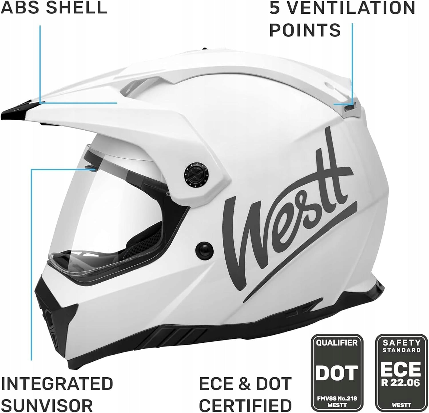 WESTT Fullface MTB quad motorcycle helmet L 59-60cm Packaging status original