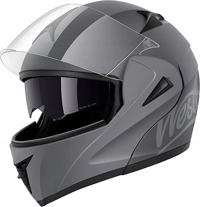 WESTT STORM MOTORCYCLE HELMET INTEGRAL FULL L 59-60CM GREY MATT