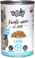 WET CAT FOOD 75% MEAT 24x 415g. PIECES IN SAUCE TUF TUF MIX 9,96kg Manufacturer code TUF TUF Karma dla kota KAWAŁKI W SOSIE