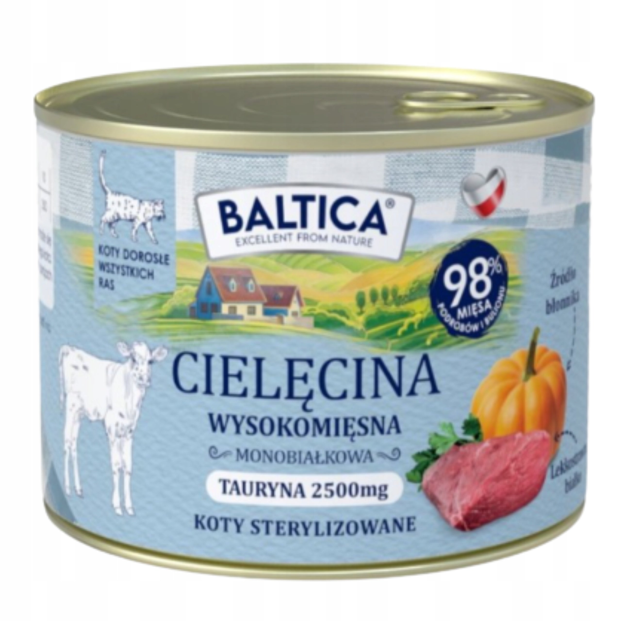 WET CAT FOOD Baltica VEAL 185g GRAIN-FREE MONOPROTEIN
