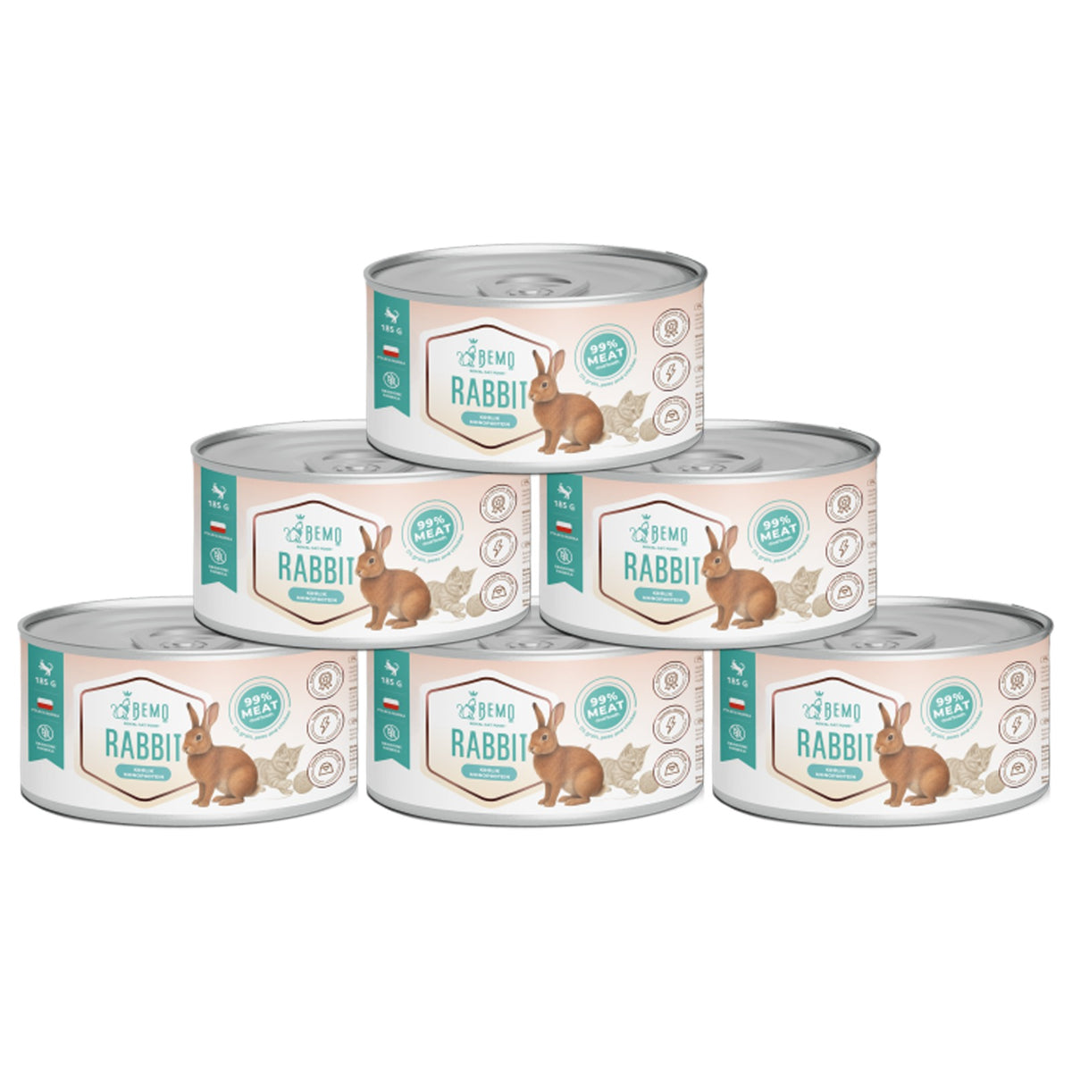 WET CAT FOOD Bemo Cat Rabbit 6x200 Monoprotein Grain Free