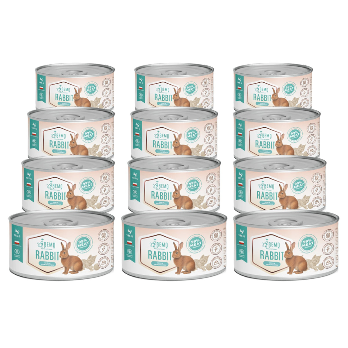 WET CAT FOOD Bemo Rabbit 12x200 g grain-free monoprotein