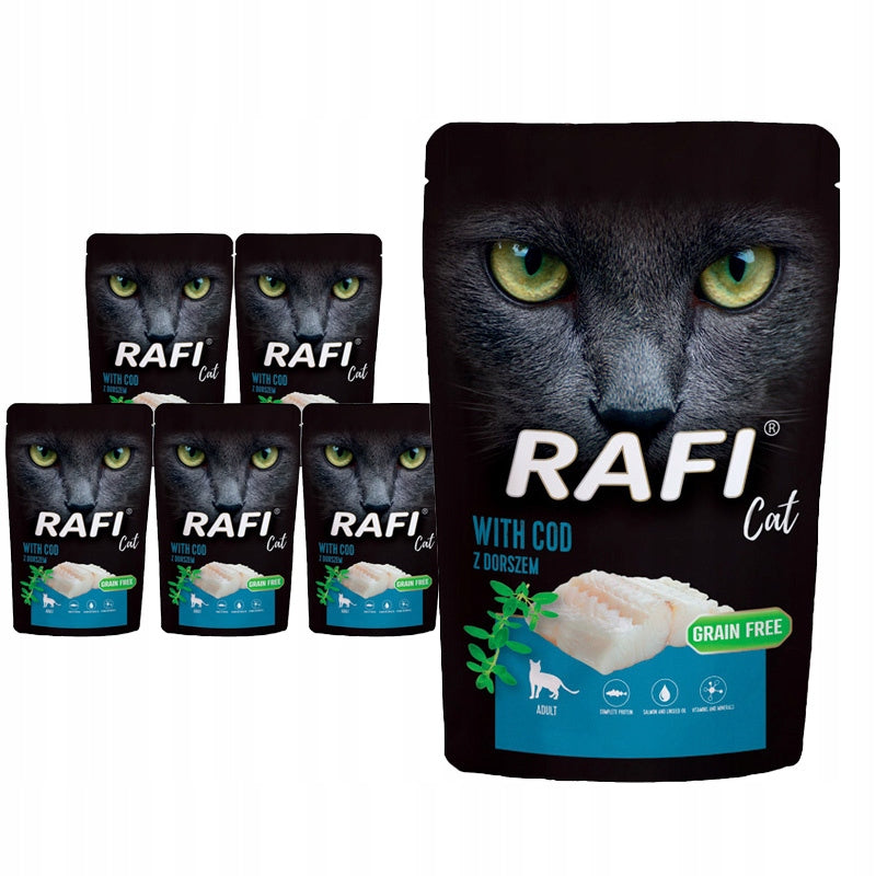 WET CAT FOOD RAFI COD 10X100G