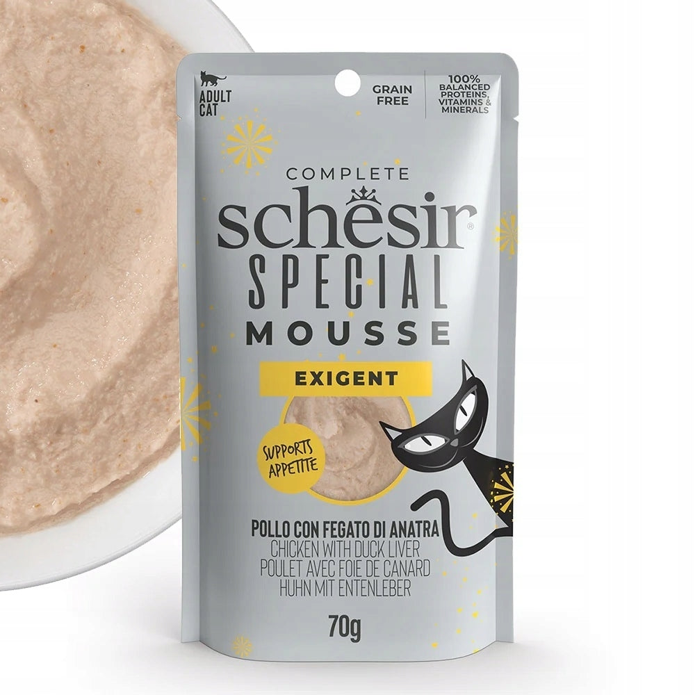 WET CAT FOOD SCHESIER SPECIAL EXIGENT CHICKEN AND DUCK LIVER 70g