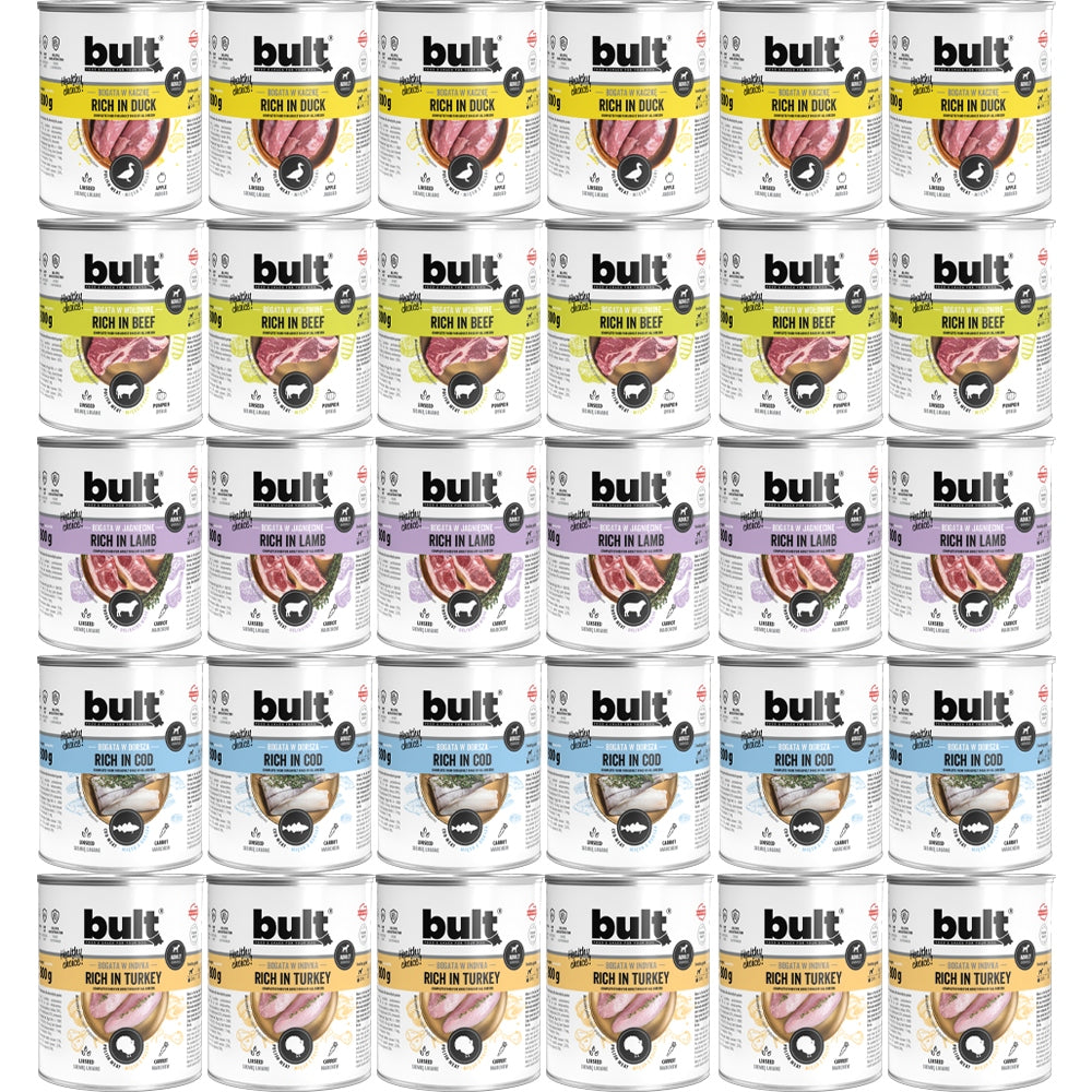 WET DOG FOOD BULT CAN MIX OF FLAVORS 30x800g