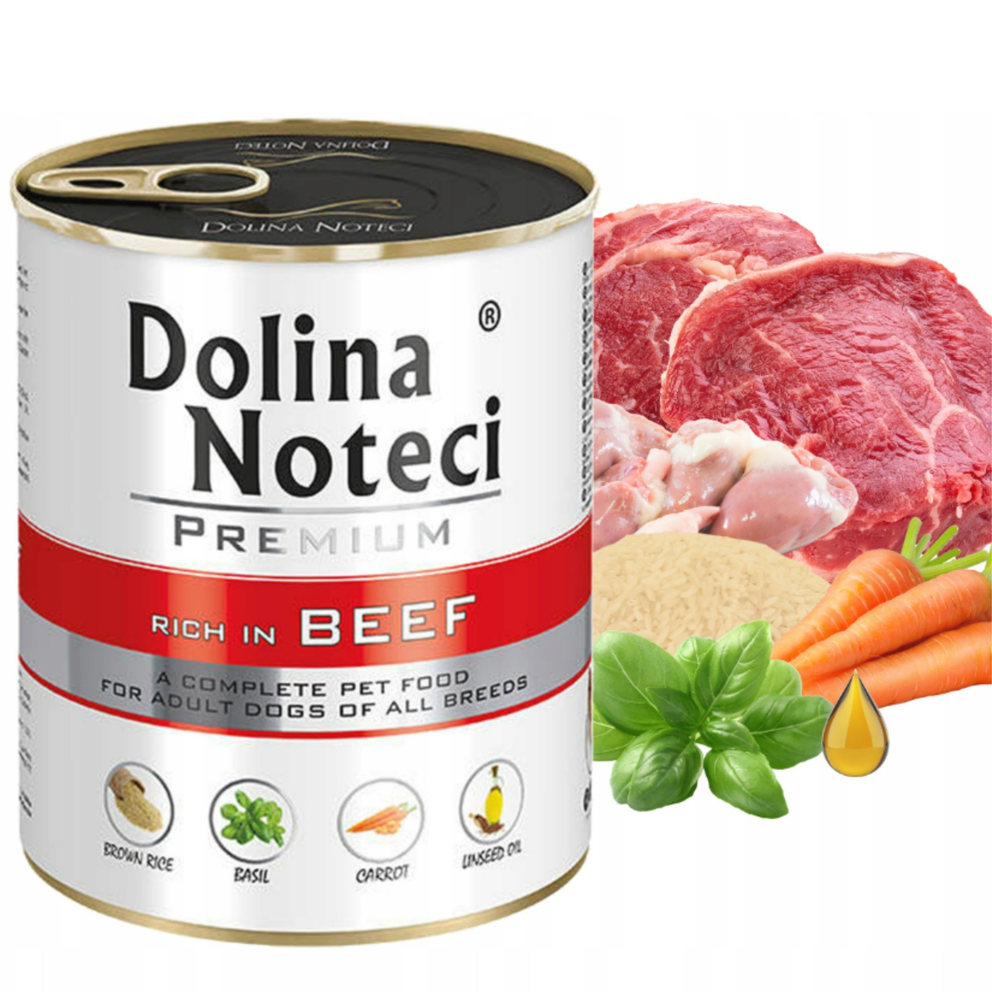 WET DOG FOOD Dolina Noteci Premium Beef Rich Can 400 g