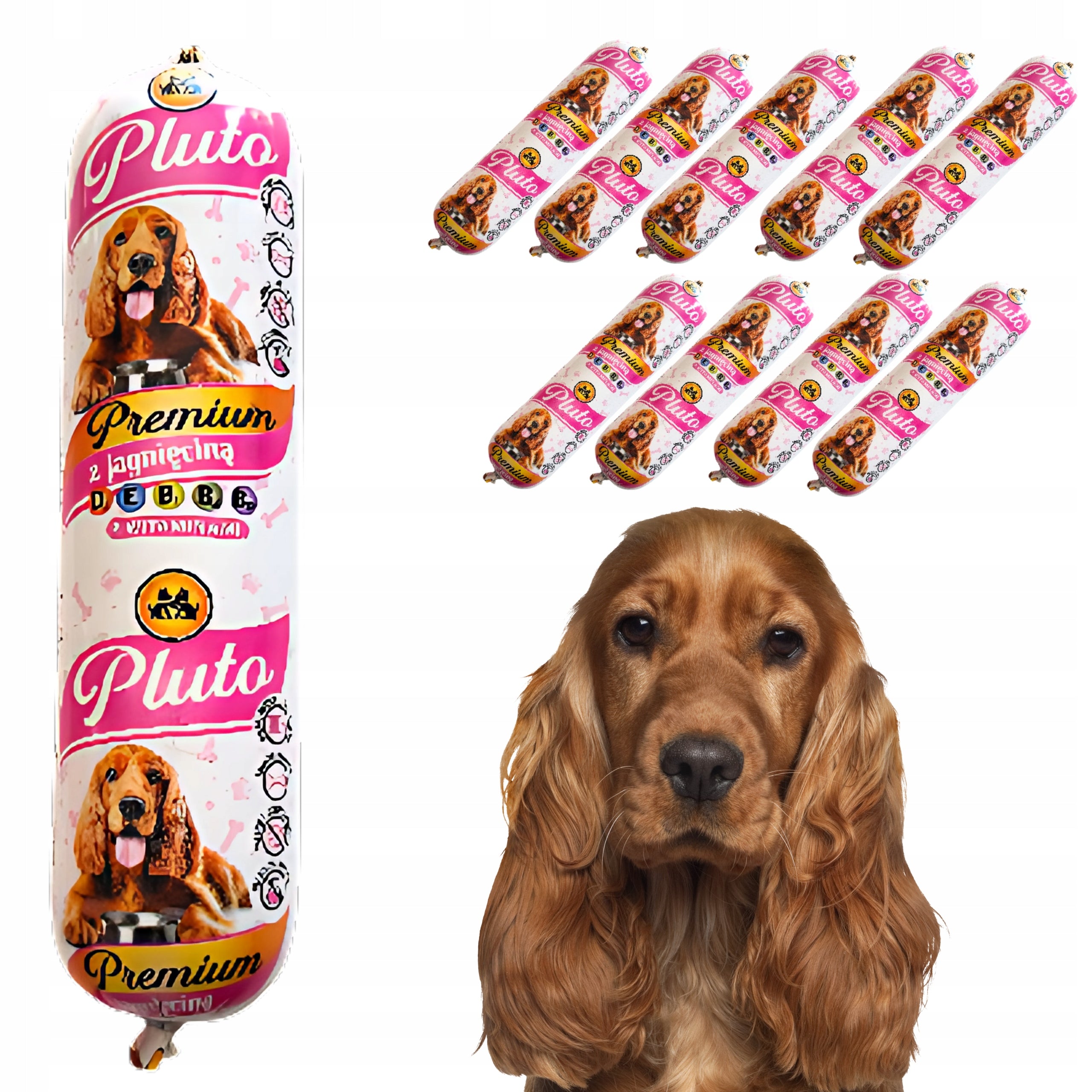 WET DOG FOOD with Lamb Bar PLUTO Premium 1kg