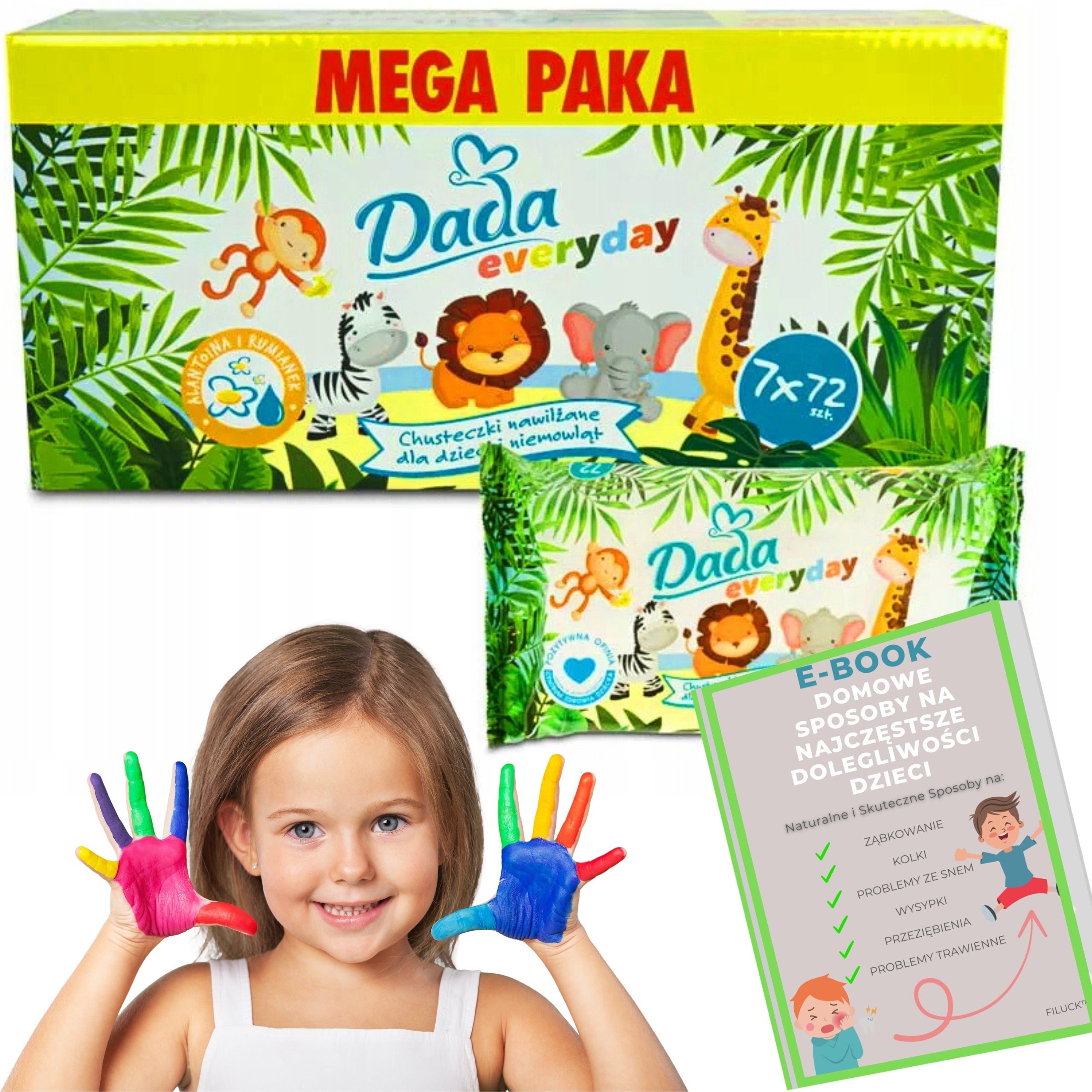 WET WIPES DADA WET SET 7x72 MEGA PAKA 504pcs + EBOOK FREEBIE