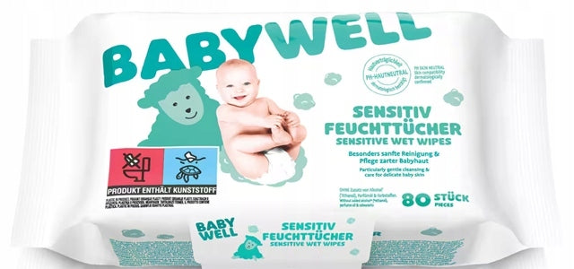 WET WIPES FOR CHILDREN 80pcs MOISTURIZED WATER Lupilu 99% Water Manufacturer code ST25