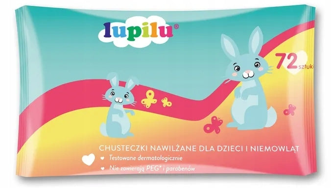 WET WIPES FOR CHILDREN Lupilu 72 pcs from 1 day of age
