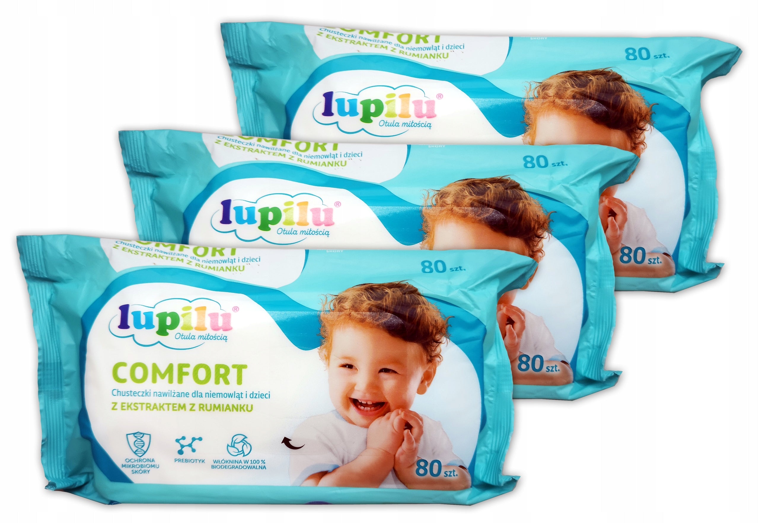WET WIPES LUPILU 3x80 pcs.