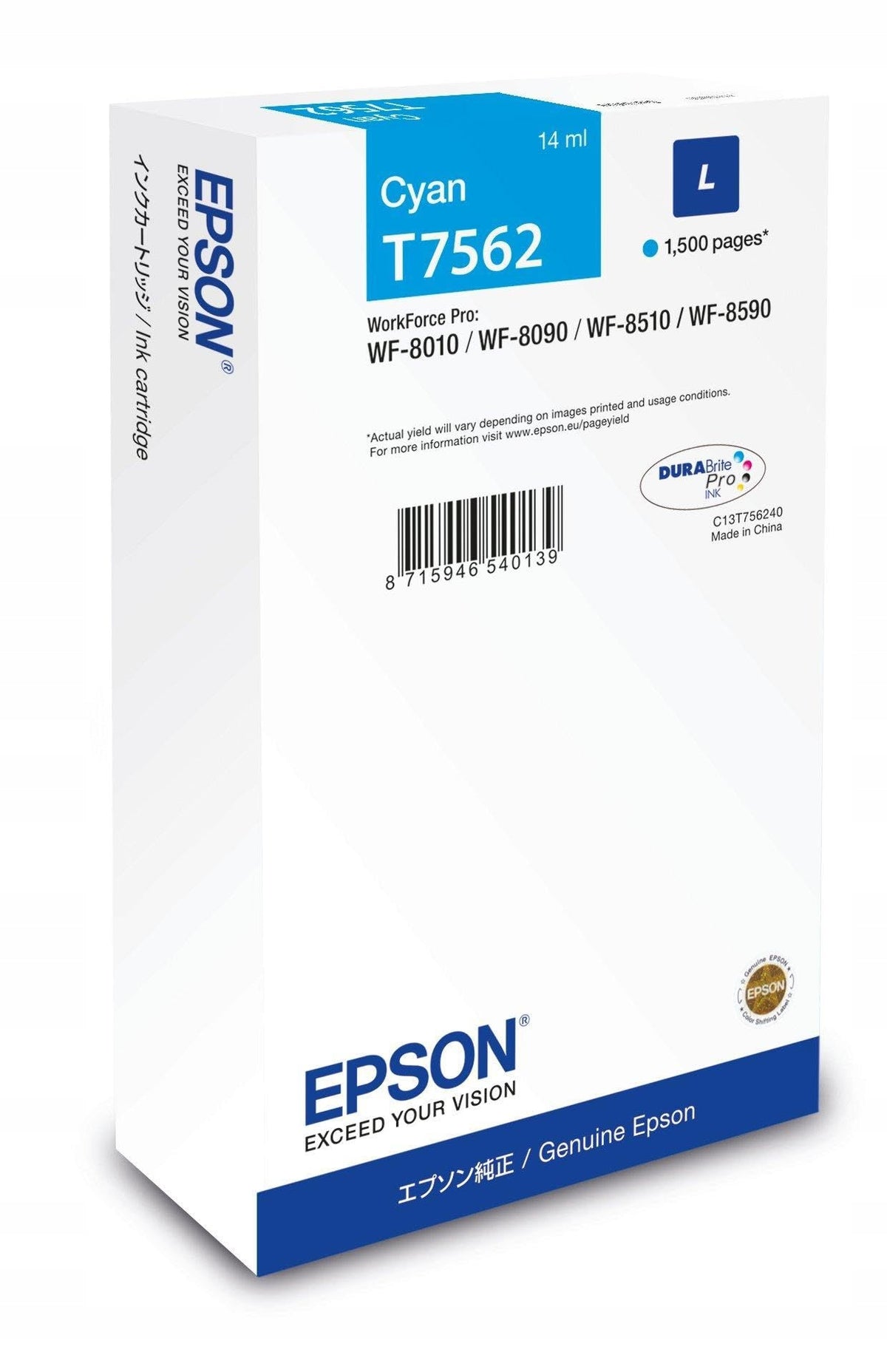 WF-8XXX INK CARTRIDGE L CYAN