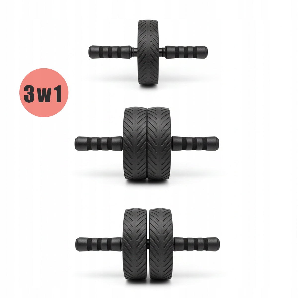 WHEEL ABDOMINAL EXERCISE ROLLER AB ROLLER STABLE NON-SLIP + MAT Manufacturer code FM284