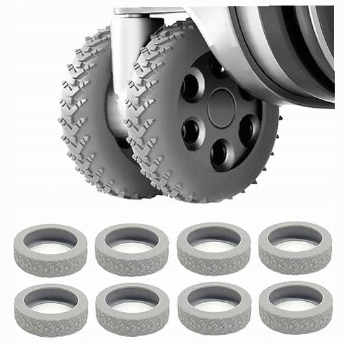 WHEEL COVERS SILICONE SUITCASES NON-SLIP SET OF 8 silicone