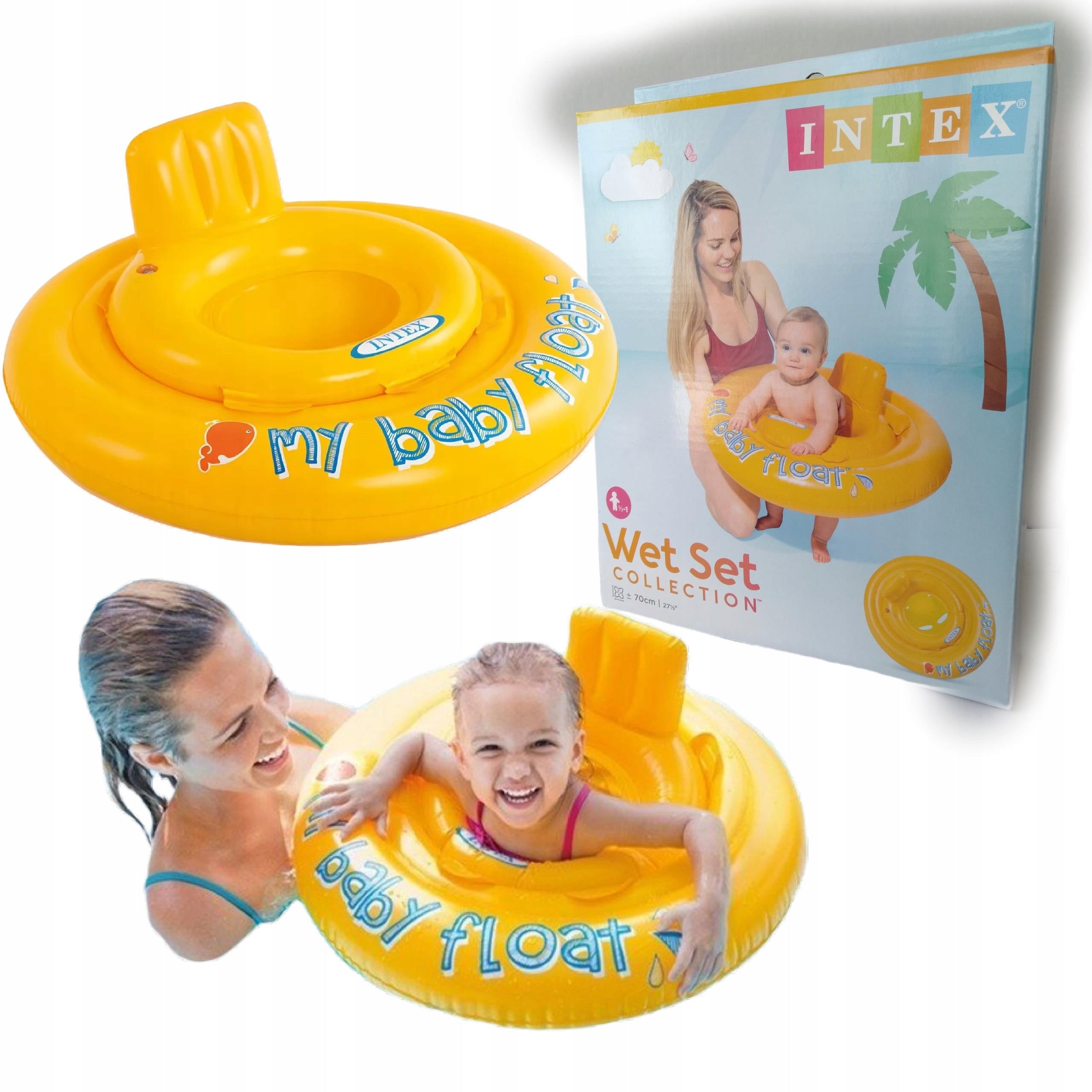 WHEEL FOR BABIES SWIMMING LEARNING SEAT WITH BACKREST INTEX from 6m+ Manufacturer code 6286103311340