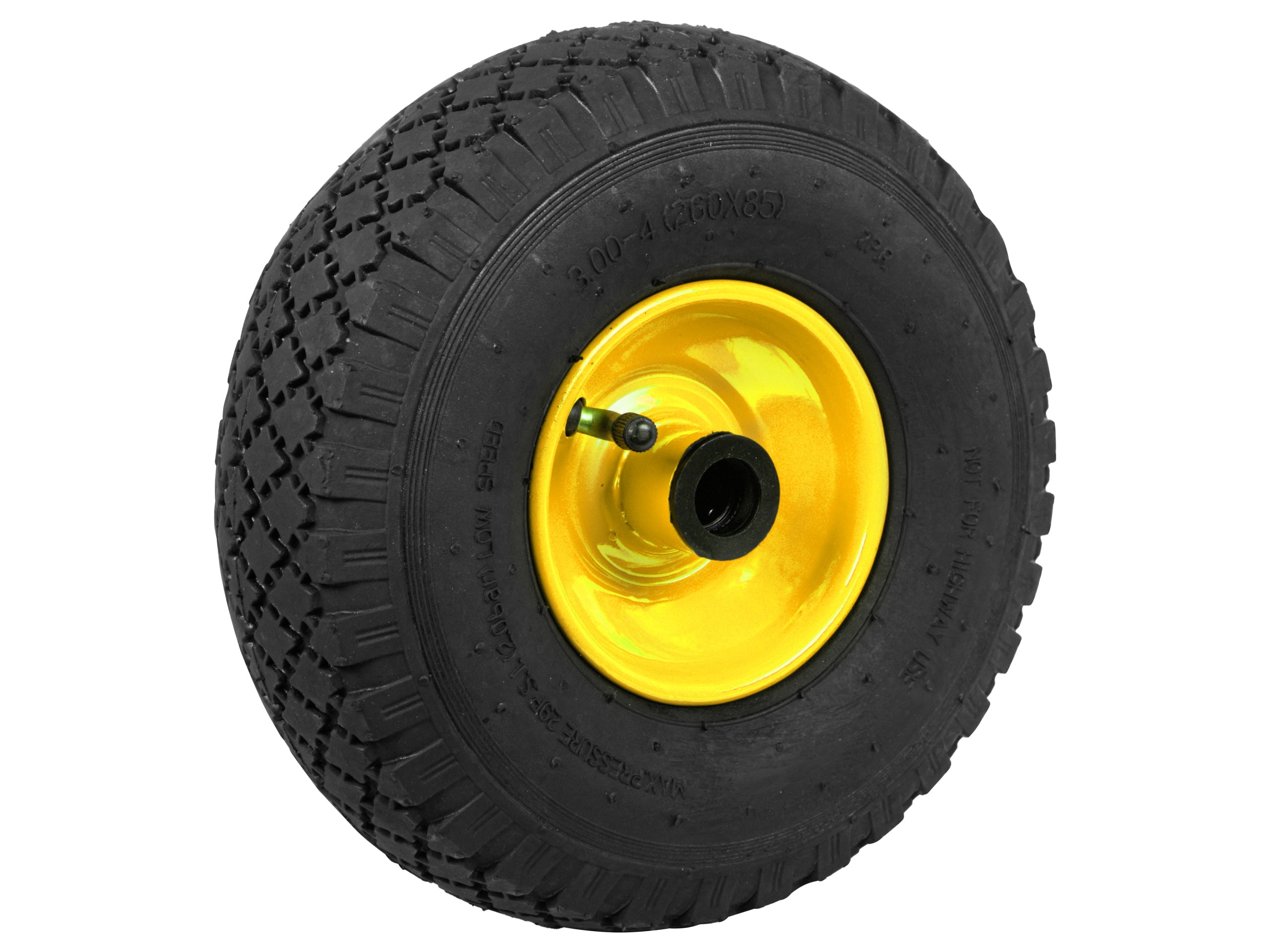 WHEEL FOR WHEELBARROW TROLLEY 2PR 260x85mm 3.00-4 WITH INNER TUBE PUMPED STRONG Wheel type tube