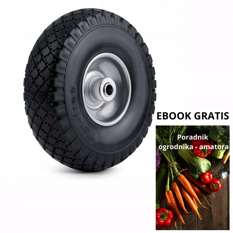 WHEEL FOR WHEELBARROW TROLLEY FULL TUBELESS WHEEL 3.00-4 EAN (GTIN) 5903890609122