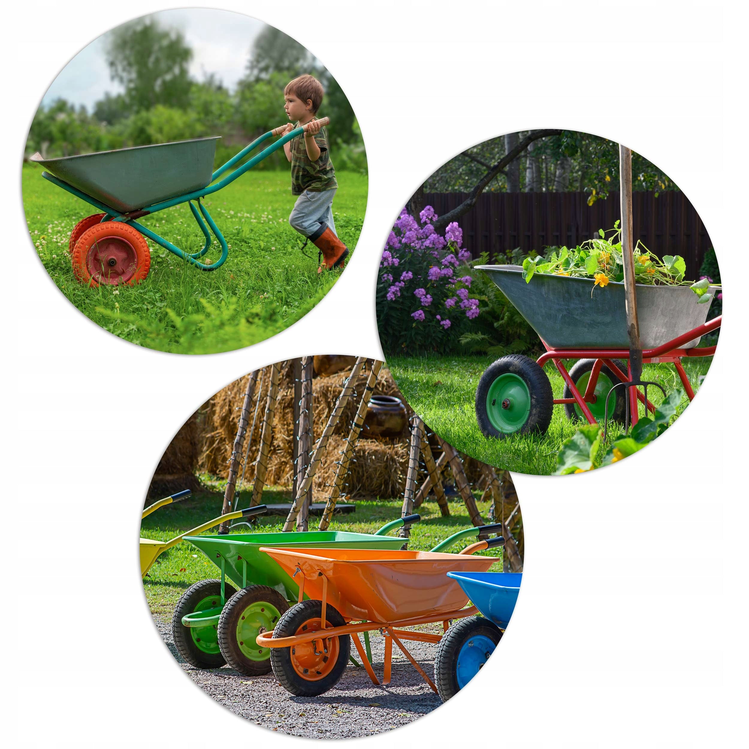 WHEEL FOR WHEELBARROW TROLLEY FULL TUBELESS WHEEL 3.00-4 Type wheel