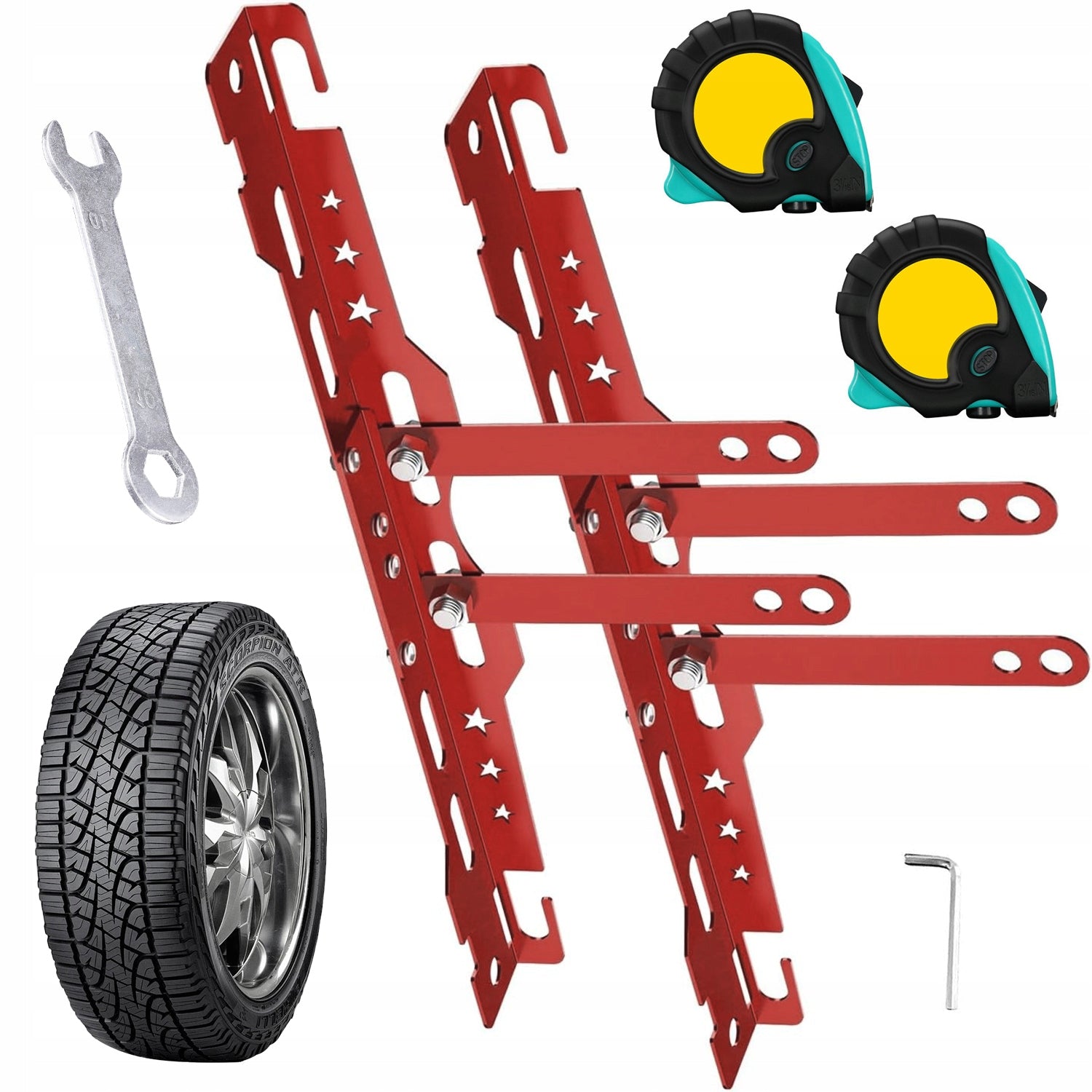 WHEEL GEOMETRY ALIGNMENT TOOLS 2X MEASURING PLATE
