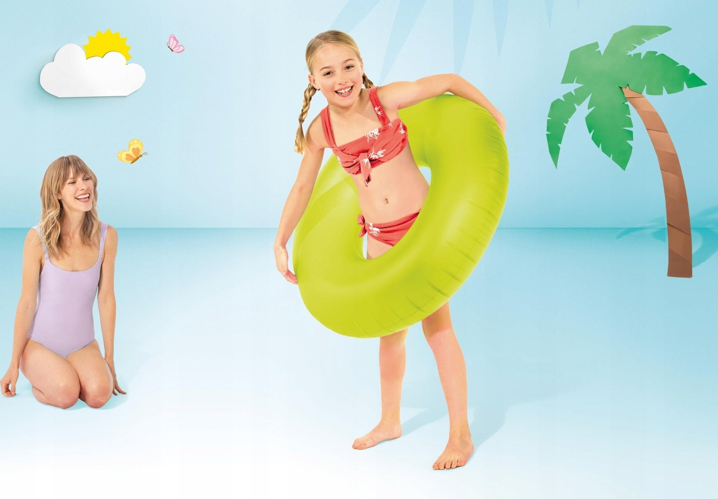 WHEEL INFLATABLE SWIMMING WHEEL FOR CHILDREN INTEX 59262 Kind swim ring