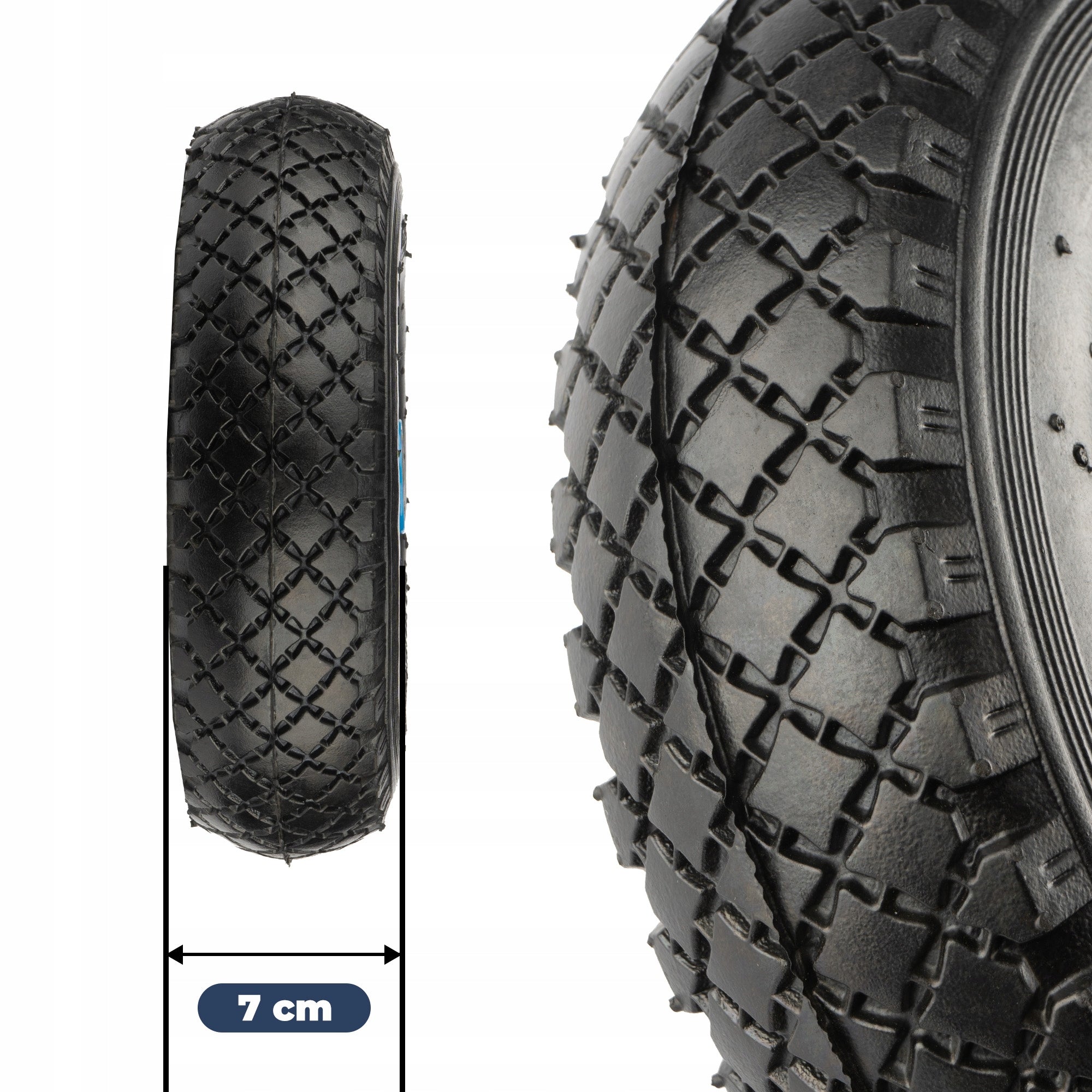 WHEEL SET WHEEL FOR WHEELBARROW TROLLEY DURABLE TIRE RIM INNER TUBE 2 PCS Packaging status original