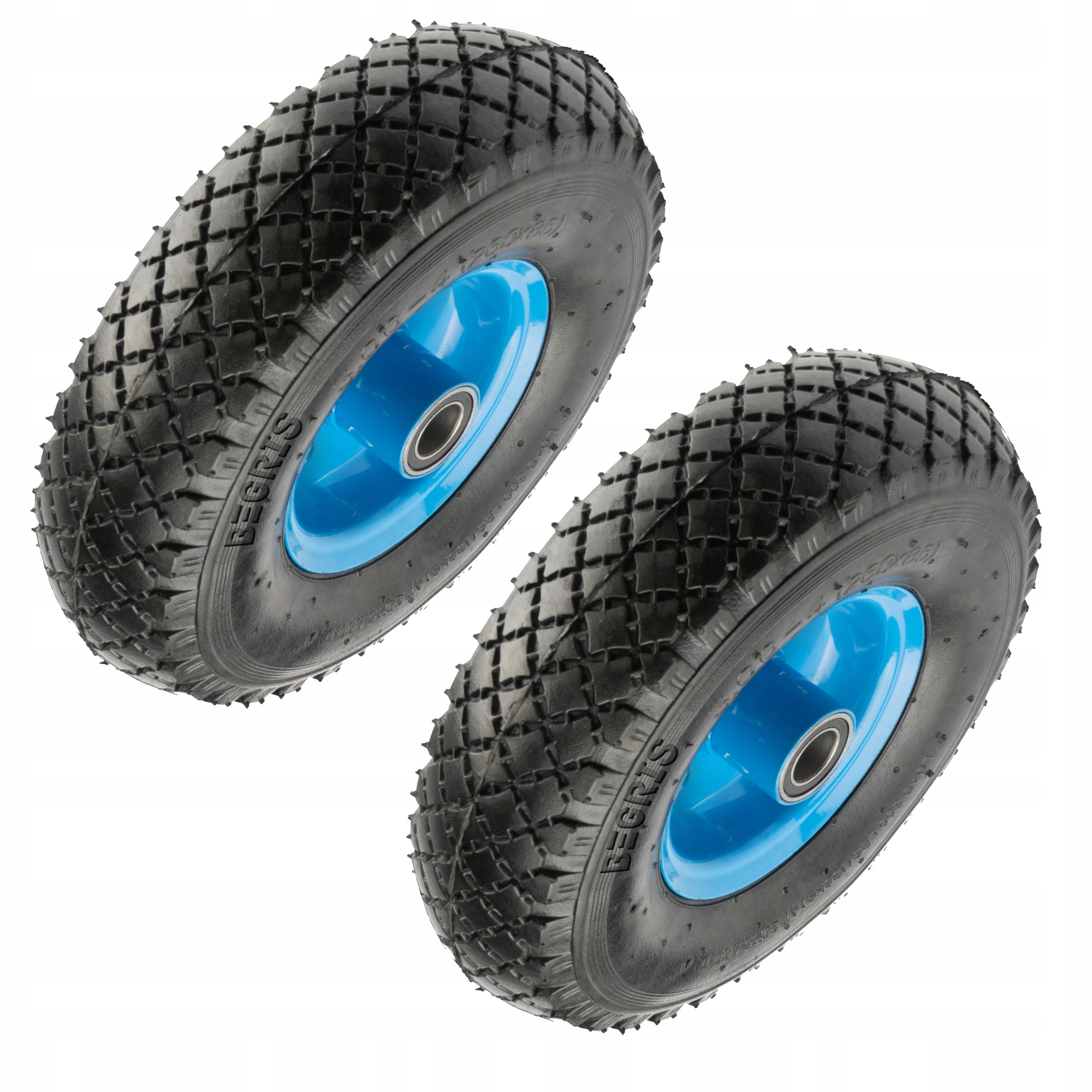 WHEEL SET WHEEL FOR WHEELBARROW TROLLEY DURABLE TIRE RIM INNER TUBE 2 PCS