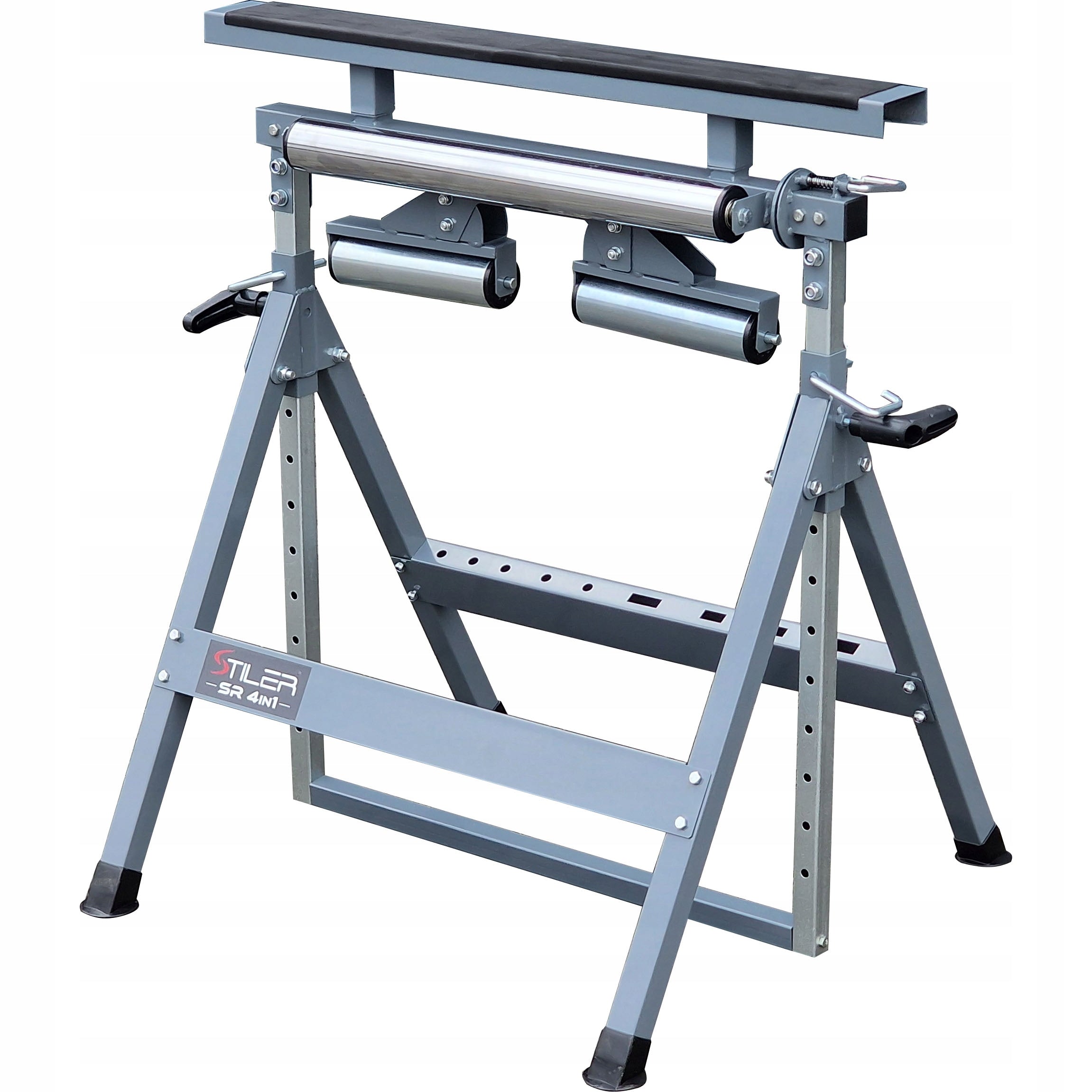 WHEEL TABLE STAND ROLLER FEEDER ROLLER SUPPORT 4IN1 STRONG 76-126 CM
