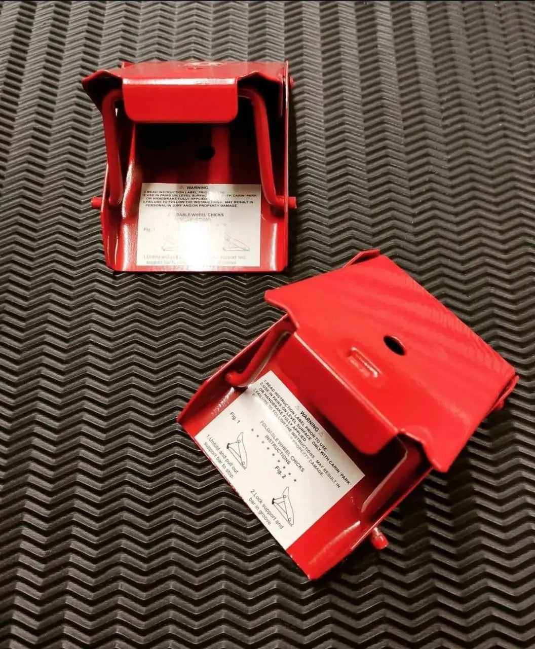 WHEEL WEDGES METAL SET 2PCS FOLDING FOR CAR WHEEL LOCK Brand Torin