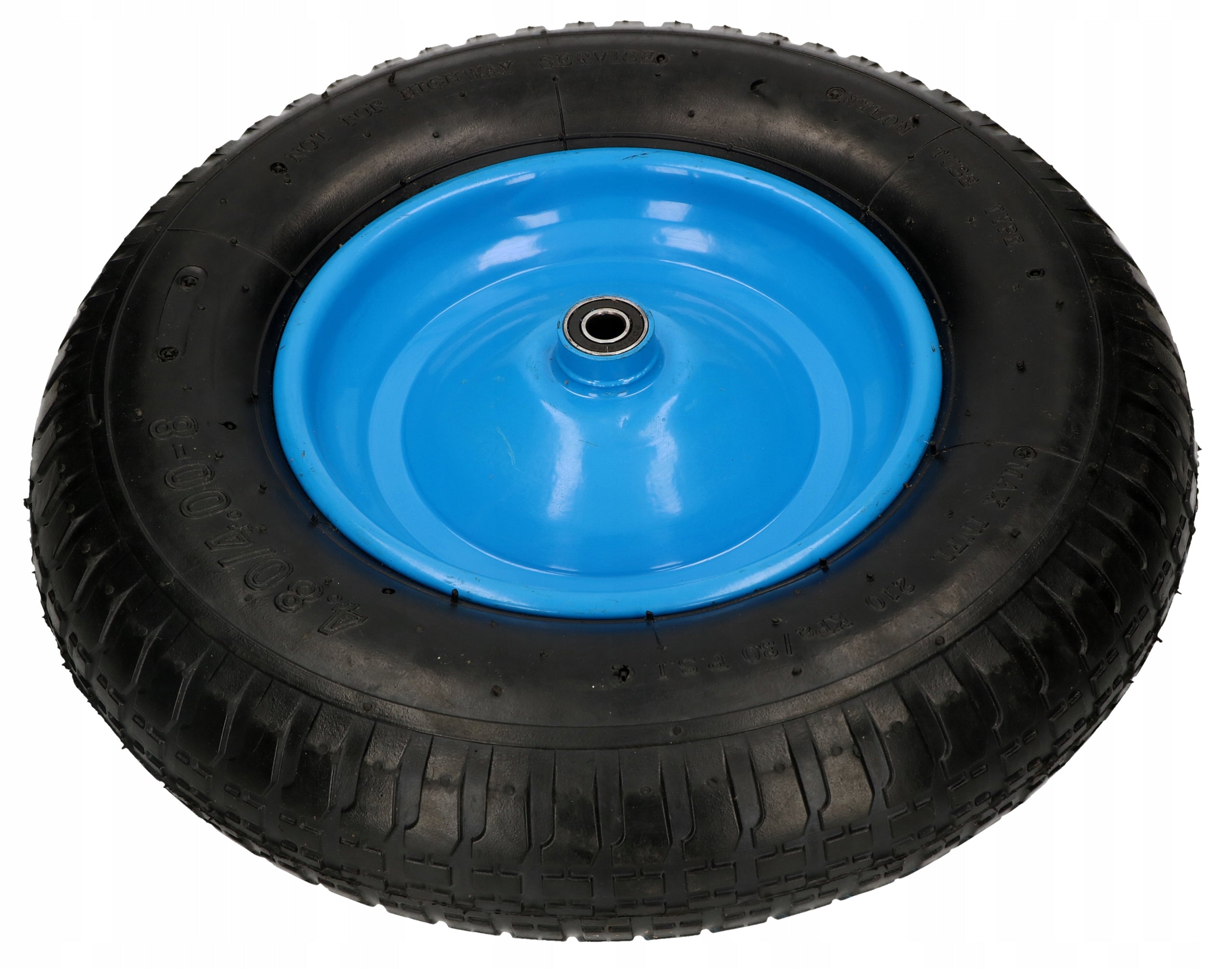 WHEELBARROW WHEEL SET TIRE RIM AND INNER TUBE WHEEL WITH AXLE 4.00-8 STRONG Brand Kotarbau