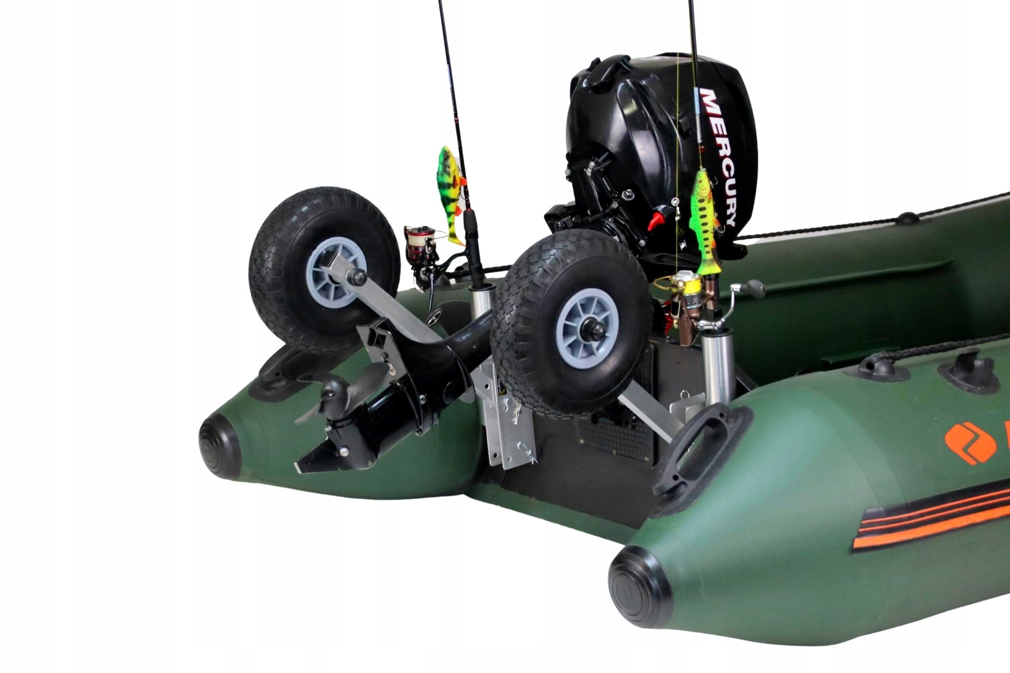 WHEELS FOR PONTOON 28cm KOLIBRI SHOULDER FULL 2 HANDLES