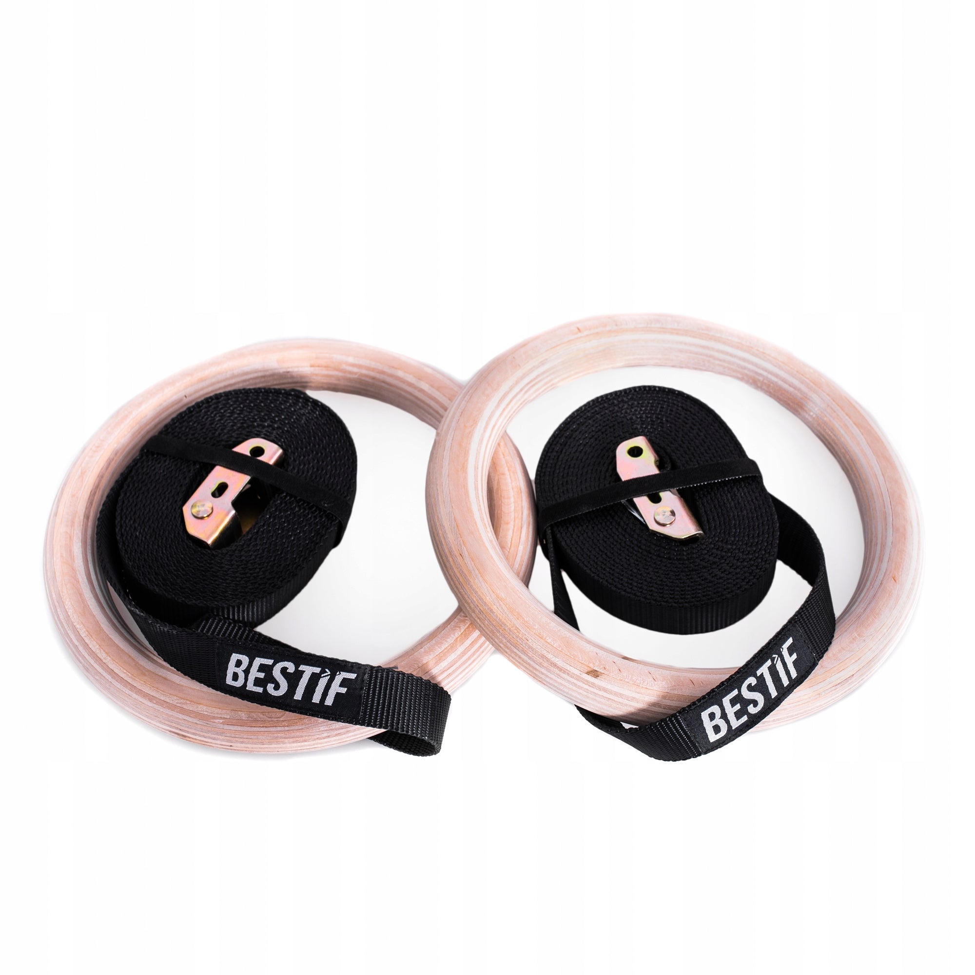 WHEELS GYMNASTIC WHEELS BESTIF WOODEN STRONG CROSSFIT PULL-UP HOOPS Model BKG02