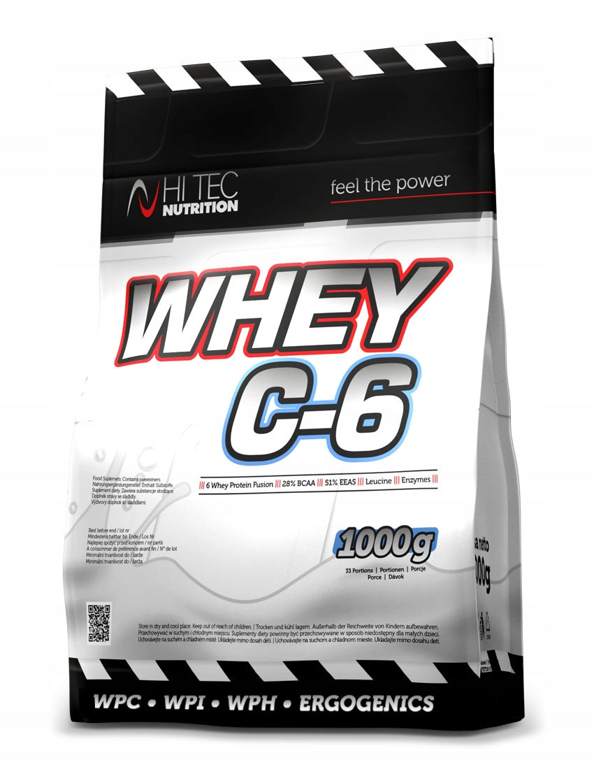 WHEY PROTEIN HI TEC WHEY C-6 1000G ISOLATE WPI WPH WPC PROTEIN SUPPLEMENT